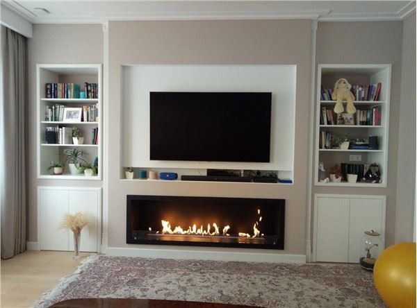 Vnútorné použitie Automatický bioetanolový horák Vložte krb na biopalivá